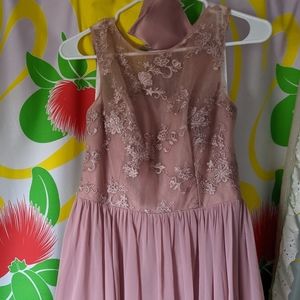 Azazie Victoria bridesmaid dress in dusty rose